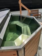 Grote aluminium 8hoek hottub, externe kachel, cover en trap, Ophalen, Afdekzeil, Nieuw, Wellnessandgarden