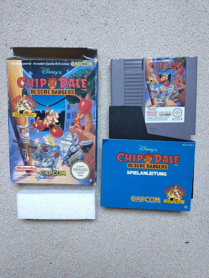 Chip & Dale Rescue Rangers - NES Compleet!, Spelcomputers en Games, Games | Nintendo NES, Gebruikt, Platform, 2 spelers, Vanaf 3 jaar