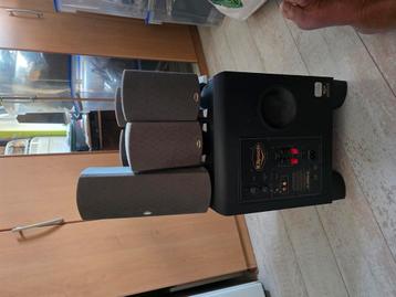 Klipisch 5.1 subwoofer KWS10 + 4 eitjes + center beschikbaar voor biedingen
