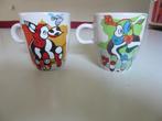 Mokjes afb.kunstzinnige koeien-Douwe Egberts-M. Rebel- NWST, Ophalen of Verzenden, Zo goed als nieuw, Porselein, Kop en/of schotel