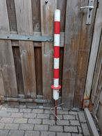 Rood/ witte verkeerspaal met slot, Ophalen, Gebruikt, Minder dan 180 cm, Palen