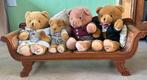 Berenbankje + beren Bijenkorf, Verzamelen, Beren en Cherished Teddies, Ophalen, Zo goed als nieuw, Stoffen beer, Overige merken