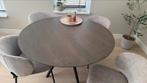 Ronde eettafel donkerbruin 130 diameter, Huis en Inrichting, Tafels | Eettafels, Ophalen, Zo goed als nieuw, Rond, 100 tot 150 cm