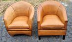 2x Bart van bekhoven design fauteuil + BEZORGING GRATIS, Design, Ophalen of Verzenden, Zo goed als nieuw, Leer