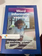 Word informatievaardig! - 3e druk, Ophalen of Verzenden, Zo goed als nieuw, HBO
