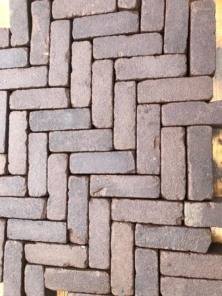 Dikformaat mangaan (P92), Tuin en Terras, Tegels en Klinkers, Gebruikt, Klinkers, Overige materialen, 10 m² of meer, Ophalen