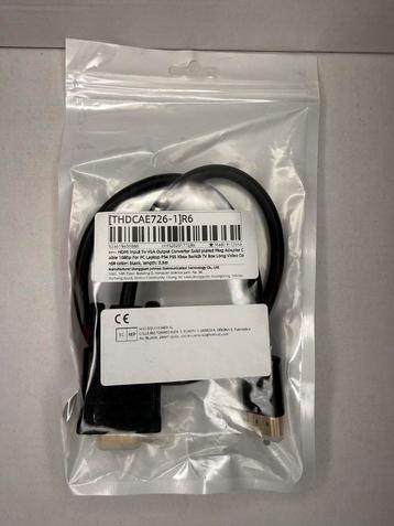 HDMI naar VGA Kabel - Nieuw met Converter beschikbaar voor biedingen