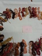 DMC borduurgarens restanten in bruin tinten., Hobby en Vrije tijd, Borduren en Borduurmachines, Ophalen of Verzenden, Nieuw, Handborduren