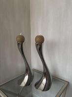 Georg Jensen (vloer)kandelaars 40 cm, 25 tot 50 cm, Nieuw, Ophalen of Verzenden, Metaal