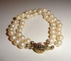 Parel armband double slotje, Ophalen of Verzenden, Overige materialen, Armband