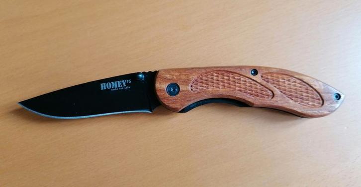 Homey XTral zakmes, droppoint, hard hout, Caravans en Kamperen, Kampeergereedschap, Nieuw, Ophalen of Verzenden