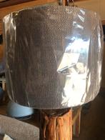 Boomstam vloerlamp met nieuwe kap., Ophalen, Hout, ., Nieuw