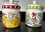 Te koop twee Blond Amsterdam voorraadpotten, Ophalen, Zo goed als nieuw, Overige materialen, Pot, Bus of Blik