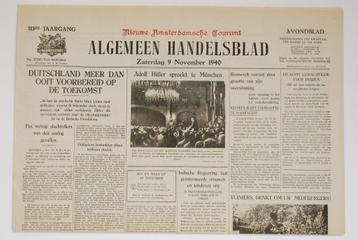 9 november 1940 - Algemeen Handelsblad | Heruitgave 1994 beschikbaar voor biedingen