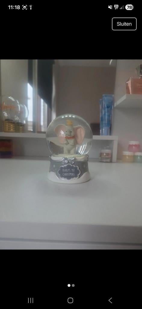 Dumbo Sneeuwbol - Baby's Eerste Kerst, Ophalen of Verzenden, Zo goed als nieuw, Overige typen