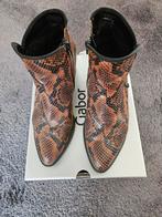 Mooie leren dames laarsjes met slangenprint van Gabor, Bruin, Lage of Enkellaarzen, Gabor, Ophalen of Verzenden