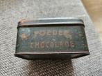 Oud blikje poeder en chocolade, Verzamelen, Blikken, Ophalen of Verzenden, Gebruikt, Overige, Overige merken
