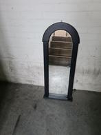 Zwarte spiegel met ronde bovenkant (Toogspiegel 96,5 cm), Ophalen, Minder dan 50 cm, Gebruikt, Minder dan 100 cm