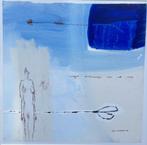 schilderij aquarel op papier IZI Freens & Manny Dassen, Nieuw, Ophalen of Verzenden, 50 tot 75 cm, Tekening