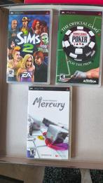 4 PSP games (sims, ssx,mercury, poker) + film (spiderman 2), Ophalen, Overige genres, 1 speler, Zo goed als nieuw