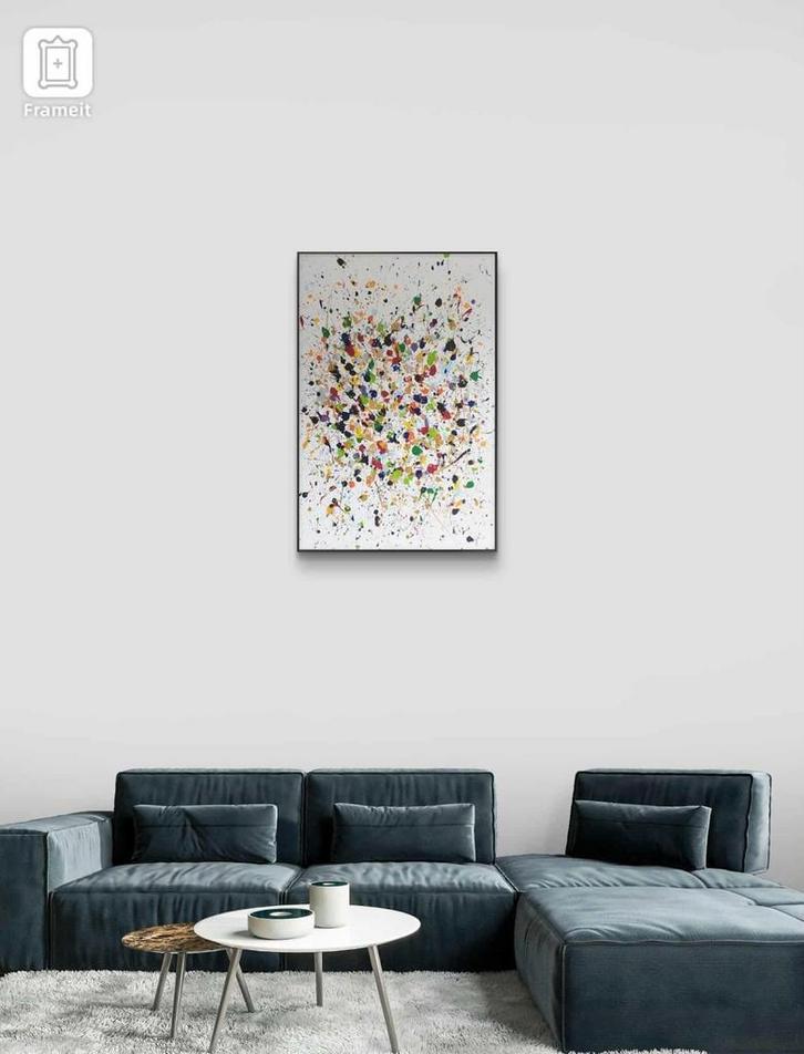 Do what makes you happy, Antiek en Kunst, Kunst | Schilderijen | Abstract, Ophalen