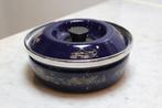 Vintage Siltal Italy Emaille Braadpan Blauw Retro, Huis en Inrichting, Keuken | Potten en Pannen, Ophalen, Gebruikt, Overige materialen