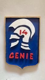 KNIL 14e Genie Troepen, Ophalen of Verzenden, Landmacht, Nederland, Embleem of Badge