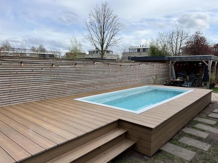 22 m2 Massieve Composiet vlonderplanken, Tuin en Terras, Terrasdelen en Vlonders, Gebruikt, Composiet, Ophalen