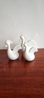 3 miniatuur porselein letterbak haantjes kipjes, Antiek en Kunst, Curiosa en Brocante, Ophalen of Verzenden