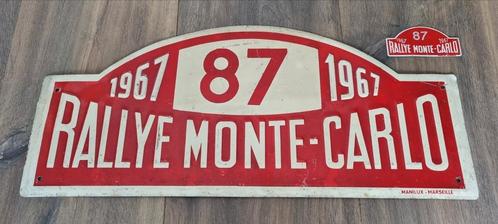 Origineel Rally Bord & Badge DAF 44 Rallye Monte Carlo 1967, Verzamelen, Merken en Reclamevoorwerpen, Zo goed als nieuw, Reclamebord