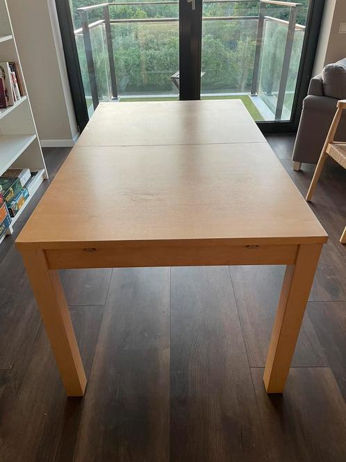 IKEA uitschuif eettafel (BJURSTRA), Huis en Inrichting, Tafels | Eettafels, Gebruikt, 50 tot 100 cm, Vijf personen of meer, Rechthoekig