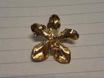 Hanger/broche 22 karaat verguld, gestempeld, goudk Orchidee, Ophalen of Verzenden, Goud, Goud