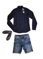 Prachtige SCOTCH & SODA blouse blauw maat 16/176., Nieuw, Jongen, Overhemd of Blouse, Verzenden