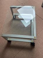 Glazen TV meubel, Ophalen, Gebruikt, 50 tot 100 cm, Glas