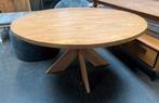 Japandi ronde eiken houten eetkamertafel 148,5 cm, Ophalen