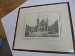 Originele gravure Ridderzaal Binnenhof ’s-Gravenhage, Antiek en Kunst, Kunst | Etsen en Gravures, Ophalen