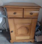 2x nachtkastje licht eiken ca h 65 b 45 d 35, Ophalen, Gebruikt, Hout, Minder dan 45 cm