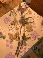 Metalen Wanddecoratie - Vlinders, Ophalen of Verzenden, Zo goed als nieuw