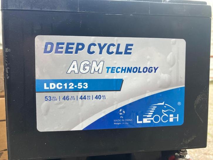 nieuw LEOCH AGM ldc 12 53 2 tractie batterij accu 12v 53ah, Auto-onderdelen, Accu's en Toebehoren, Nieuw, Ophalen