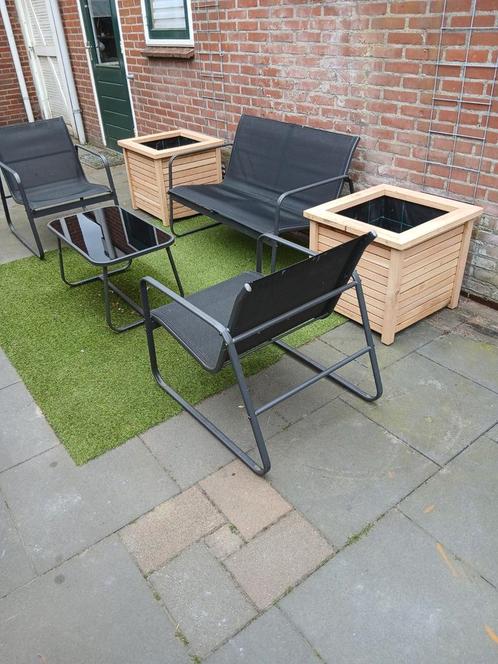 Bloembakken (eikenhout), Tuin en Terras, Bloembakken en Plantenbakken, Nieuw, Hout, Binnen, Balkon, Tuin, 30 tot 60 cm, Minder dan 60 cm