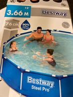 Buitenzwembad BestWay 3.66m, Ophalen, Minder dan 80 cm, Rond, Opzetzwembad