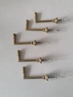 5 messing kapstokhaken, Ophalen of Verzenden, Minder dan 100 cm