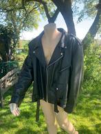 Leren bikerjas 2xl van bizon leer. Maat xxl. Bikerjack, Heren, Jas | leer, Ophalen of Verzenden, Hot leathers