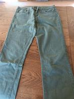 Jeans kaki groen  lange lengte maat 44. Strech rechte pi, Ophalen of Verzenden, Zo goed als nieuw