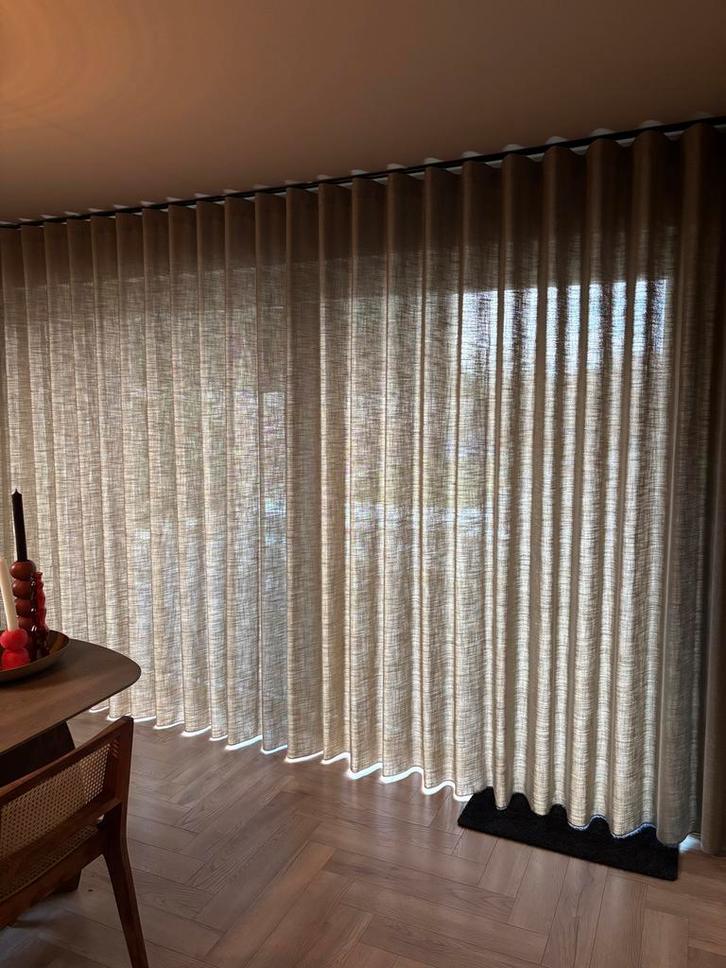 Gordijn inbetween linnen, Huis en Inrichting, Stoffering | Gordijnen en Lamellen, Nieuw, 200 cm of meer, 200 cm of meer, Overige kleuren