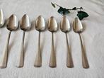 Dinerlepels en ontbijtlepels Haags Lofje Gero alpacca samen, Antiek en Kunst, Antiek | Bestek, Ophalen of Verzenden