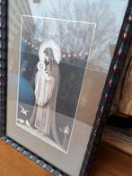 Oud schilderij van Maria met kindje Jezus, Antiek en Kunst, Antiek | Religie, Ophalen of Verzenden
