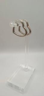 925 sterling zilveren oorbellen hartvorm, Hangers, Ophalen of Verzenden, Zo goed als nieuw, Zilver
