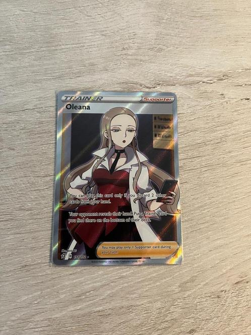Oleana (Holo) 191/192 Rebel Clash - Pokémon Kaart, Hobby en Vrije tijd, Verzamelkaartspellen | Pokémon, Nieuw, Losse kaart, Foil