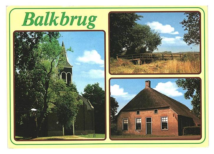 38579	Balkbrug	Ov	 	 	 Gelopen met postzegel, Verzamelen, Ansichtkaarten | Nederland, Gelopen, Overijssel, 1920 tot 1940, Ophalen of Verzenden